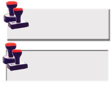 NSP self inking stamps